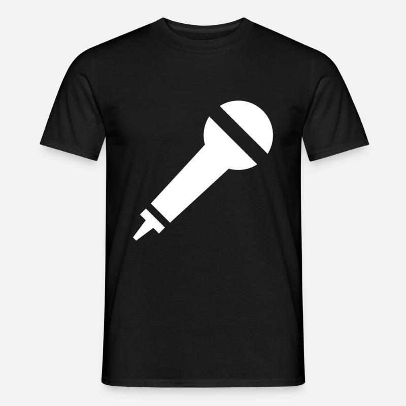 Microfono - T-shirt uomo - nero