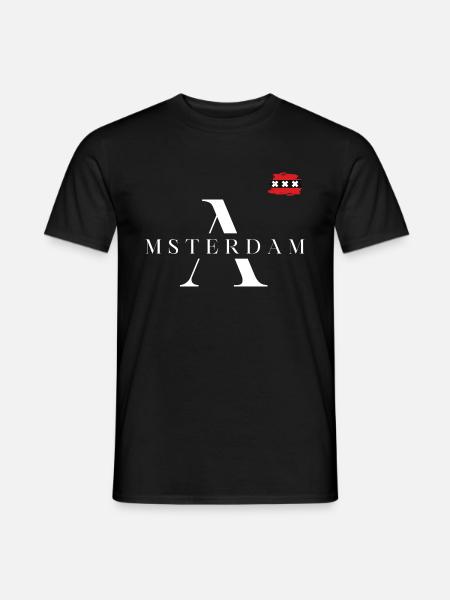 Amsterdam T-shirt - T-shirt homme - noir