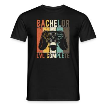 Bachelor Studium Abschluss Studenten - Männer T-Shirt - Schwarz - Vorne - AI Model Male 178 light (178cm)