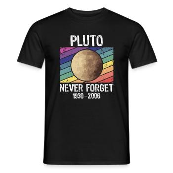 Pluton n'oublie jamais 1930-2006 - T-shirt homme - noir - Devant - AI Model Male 178 light (178cm)
