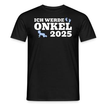 Ich werde Onkel 2025 - Männer T-Shirt - Schwarz - Vorne - AI Model Male 178 light (178cm)