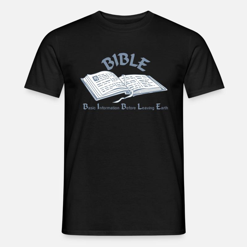 Bibel - Männer T-Shirt - Schwarz