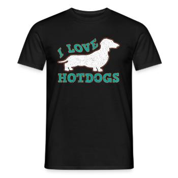 Dog Dog Lover Dog Owner Dog Lover - Men's T-Shirt - black - Front - AI Model Male 178 light (178cm)