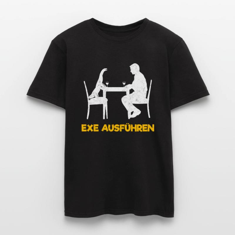 exe exécuter l’informatique programmeur admin T-shirt homme