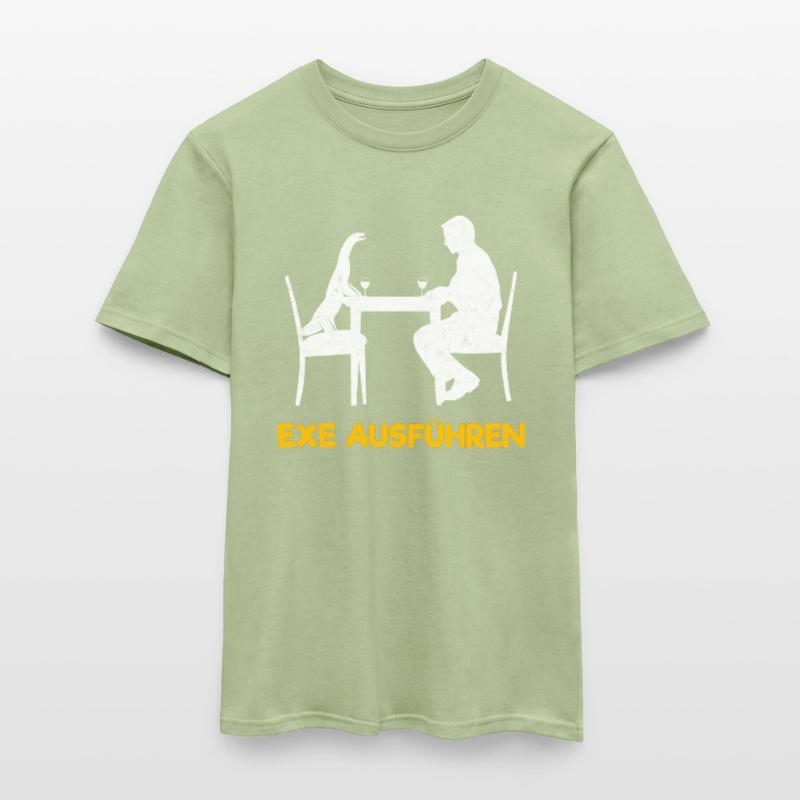 exe run computer scientist programmer admin Men's T-shirt