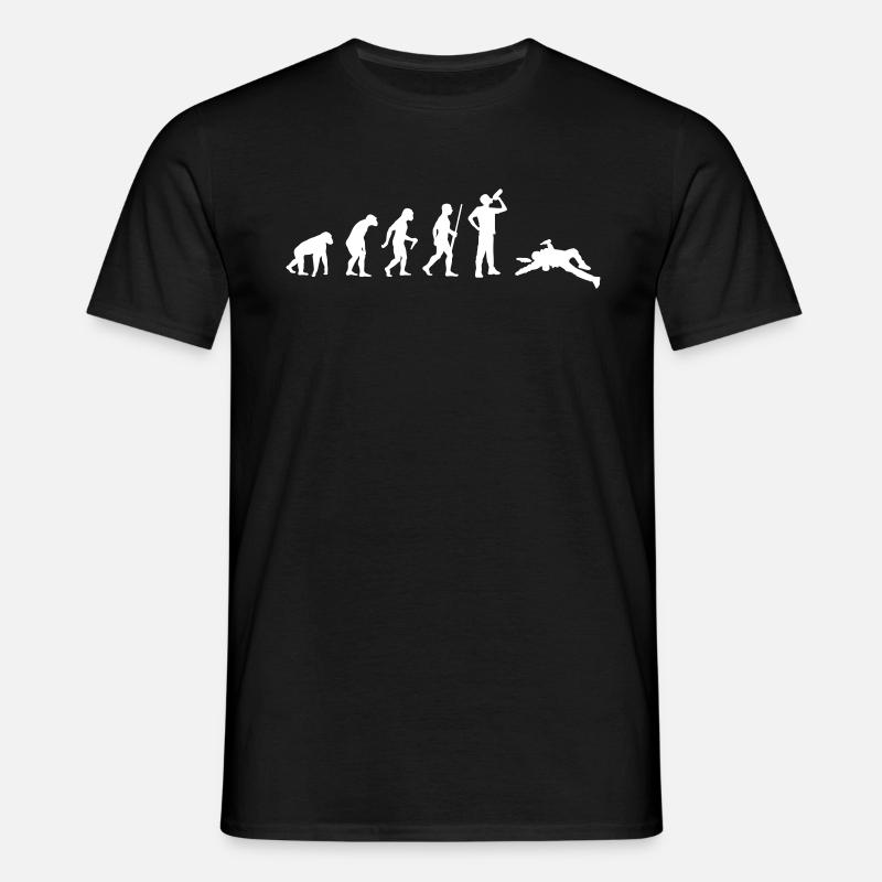 Drinking Evolution - Men's T-Shirt - black