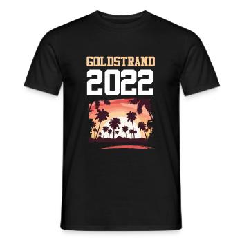 Golden Sands 2022 - Men's T-Shirt - black - Front - AI Model Male 178 light (178cm)