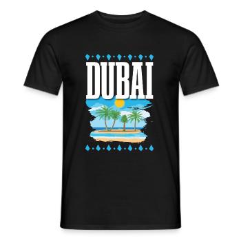 Dubaï - T-shirt homme - noir - Devant - AI Model Male 178 light (178cm)
