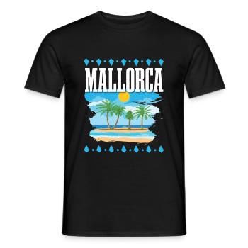Majorca - Men's T-Shirt - black - Front - AI Model Male 178 light (178cm)