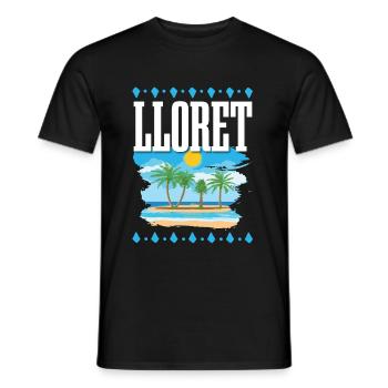 Lloret De Mar - Männer T-Shirt - Schwarz - Vorne - AI Model Male 178 light (178cm)