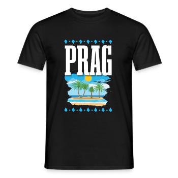 Prague - T-shirt homme - noir - Devant - AI Model Male 178 light (178cm)