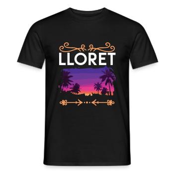 Lloret De Mar - Männer T-Shirt - Schwarz - Vorne - AI Model Male 178 light (178cm)
