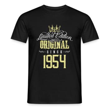 1954 limited edition - Men's T-Shirt - black - Front - AI Model Male 178 light (178cm)