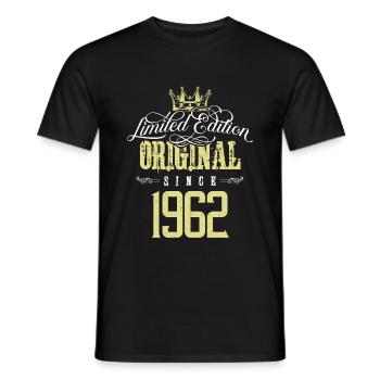 Édition limitée 1962 - T-shirt homme - noir - Devant - AI Model Male 178 light (178cm)