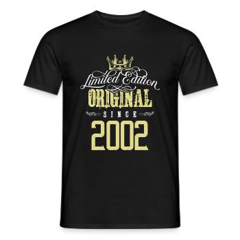 Édition limitée 2002 - T-shirt homme - noir - Devant - AI Model Male 178 light (178cm)