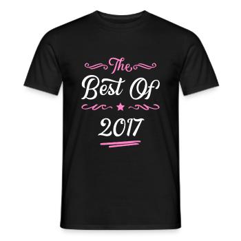 2017 best of - Männer T-Shirt - Schwarz - Vorne - AI Model Male 178 light (178cm)