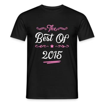 2015 best of - Men's T-Shirt - black - Front - AI Model Male 178 light (178cm)