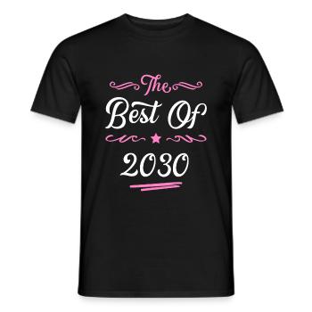 2030 best of - Men's T-Shirt - black - Front - AI Model Male 178 light (178cm)