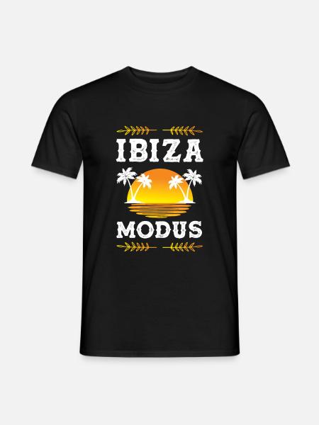 Ibiza Modus - Männer T-Shirt - Schwarz