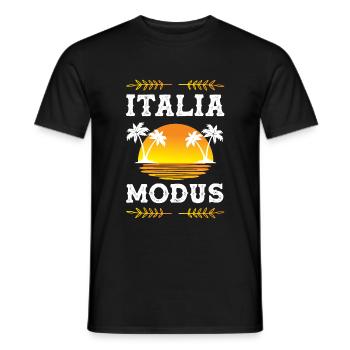 Italia Mode - Men's T-Shirt - black - Front - AI Model Male 178 light (178cm)