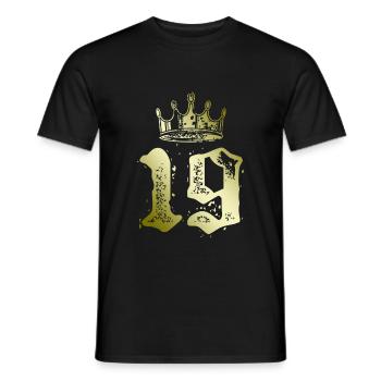 19 Couronne numérique - T-shirt homme - noir - Devant - AI Model Male 178 light (178cm)