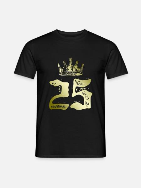 25 Number crown - Men's T-Shirt - black