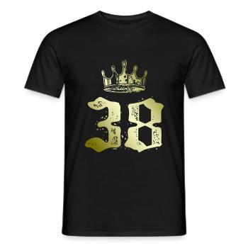 38 Couronne numérique - T-shirt homme - noir - Devant - AI Model Male 178 light (178cm)