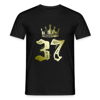 37 Couronne numérique - T-shirt homme - noir - Devant - AI Model Male 178 light (178cm)