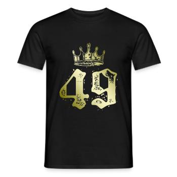 49 Couronne numérique - T-shirt homme - noir - Devant - AI Model Male 178 light (178cm)