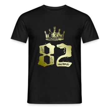 82 Couronne numérique - T-shirt homme - noir - Devant - AI Model Male 178 light (178cm)