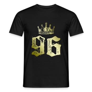 96 Number crown - Men's T-Shirt - black - Front - AI Model Male 178 light (178cm)