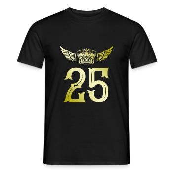25 Couronne numérique - T-shirt homme - noir - Devant - AI Model Male 178 light (178cm)
