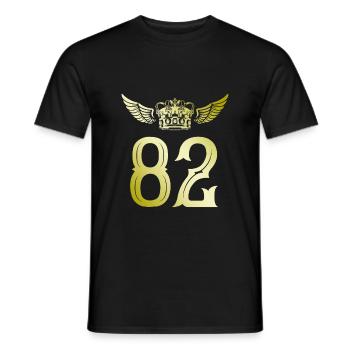 82 Couronne numérique - T-shirt homme - noir - Devant - AI Model Male 178 light (178cm)