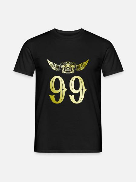 99 Number crown - Men's T-Shirt - black