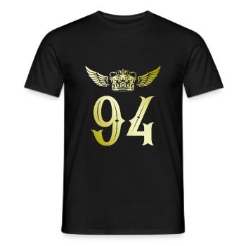 94 Couronne numérique - T-shirt homme - noir - Devant - AI Model Male 178 light (178cm)