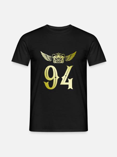 94 Couronne numérique - T-shirt homme - noir