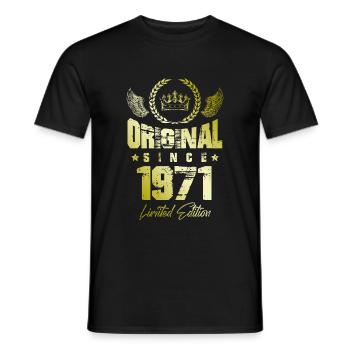 1971 limited edition - Männer T-Shirt - Schwarz - Vorne - AI Model Male 178 light (178cm)