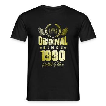 1990 limited edition - Männer T-Shirt - Schwarz - Vorne - AI Model Male 178 light (178cm)