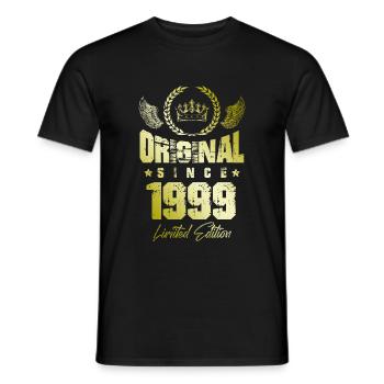 Édition limitée 1999 - T-shirt homme - noir - Devant - AI Model Male 178 light (178cm)