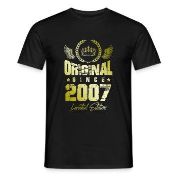 2007 limited edition - Männer T-Shirt - Schwarz - Vorne - AI Model Male 178 light (178cm)