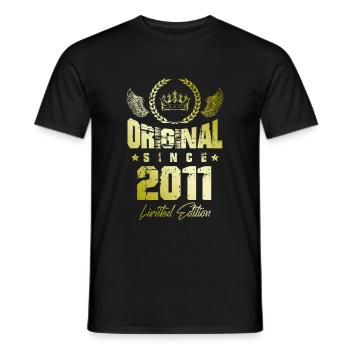 2011 limited edition - Männer T-Shirt - Schwarz - Vorne - AI Model Male 178 light (178cm)