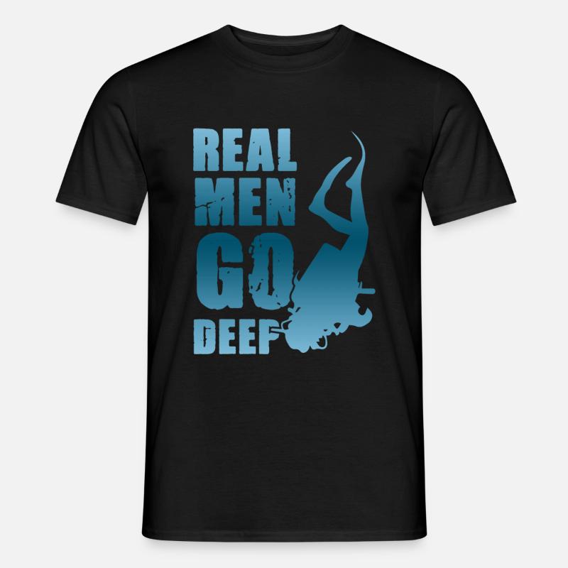 tauchen spaß - Männer T-Shirt - Schwarz