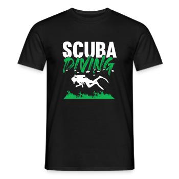 plongée sous-marine - T-shirt homme - noir - Devant - AI Model Male 178 light (178cm)