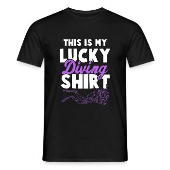 chemise de plongée plongeur - T-shirt homme - noir - Devant - AI Model Male 178 light (178cm)