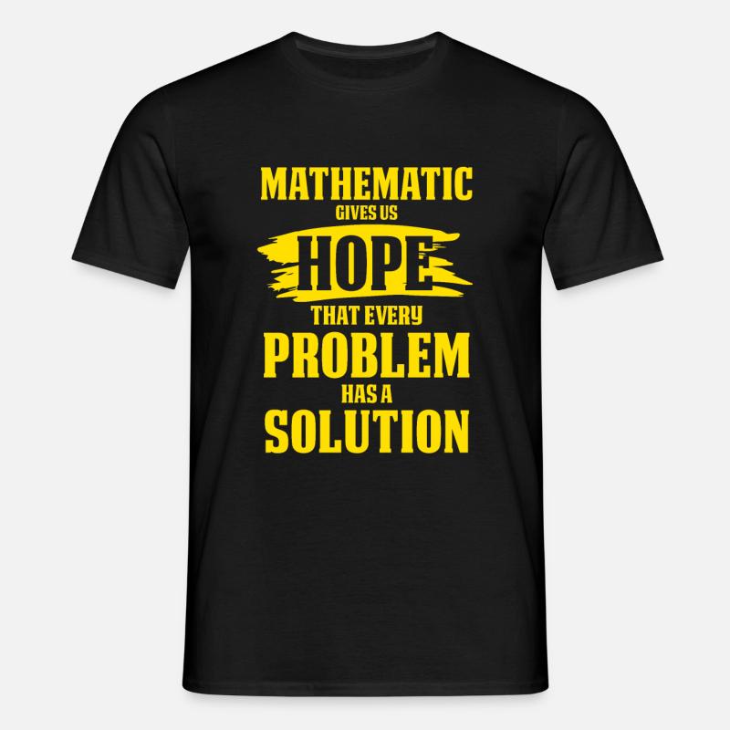 mathematik spruch - Männer T-Shirt - Schwarz