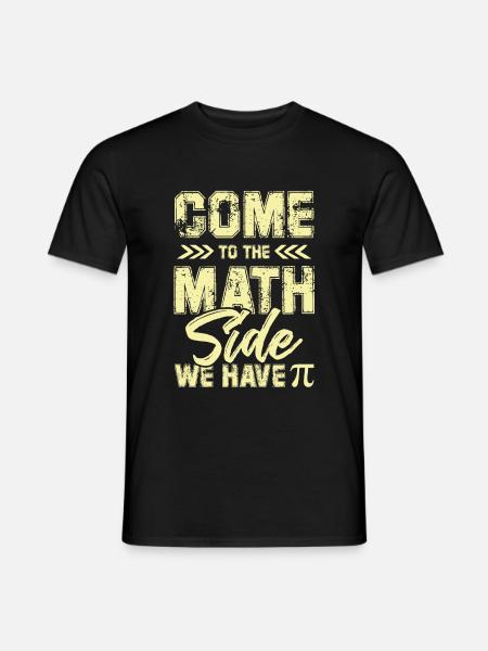 Spruch mathematik - Men's T-Shirt - black
