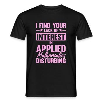 Learn mathematics - Men's T-Shirt - black - Front - AI Model Male 178 light (178cm)