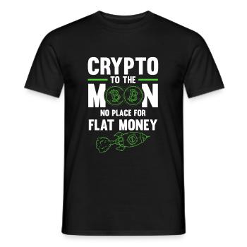 bitcoin geld - Männer T-Shirt - Schwarz - Vorne - AI Model Male 178 light (178cm)