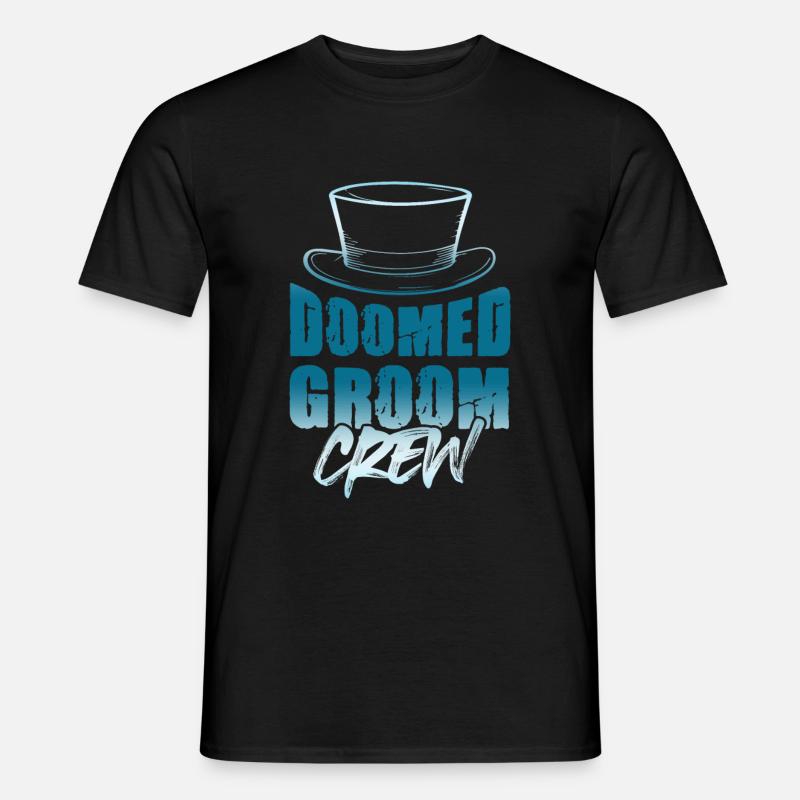bräutigam crew - Männer T-Shirt - Schwarz