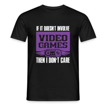gamer video games - Männer T-Shirt - Schwarz - Vorne - AI Model Male 178 light (178cm)